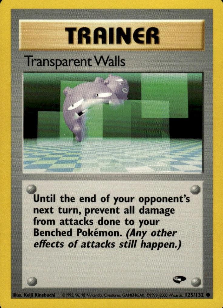 Transparent Walls trading card