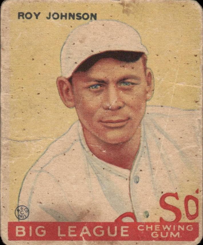 Roy Johnson 1933 unknown Goudey