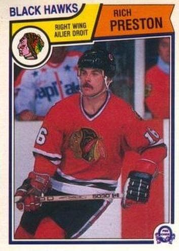 Rich Preston trading card