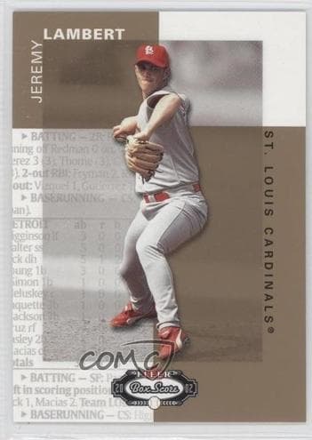 Jeremy Lambert 2002 fleer