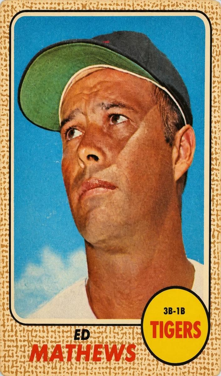 Eddie Mathews 1968 topps O-Pee-Chee