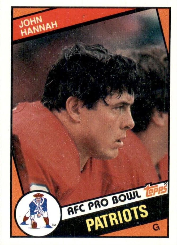 John Hannah 1984 topps Topps