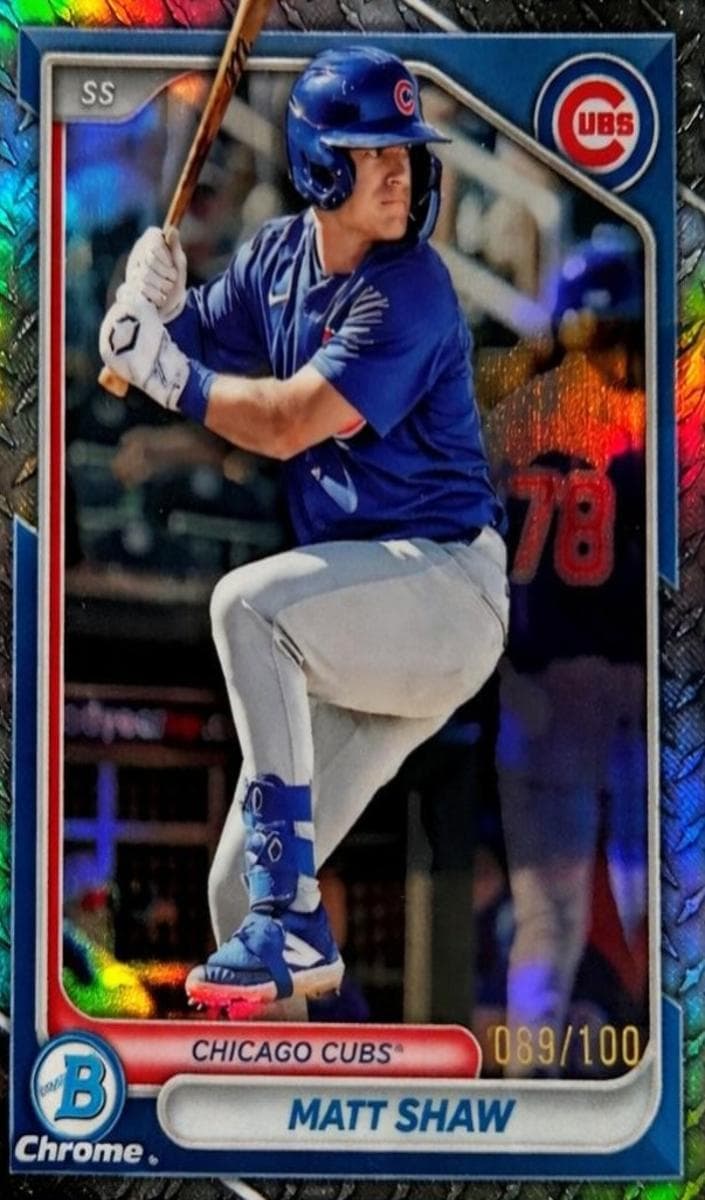 Matt Shaw 2024 bowman Bowman Draft Chrome