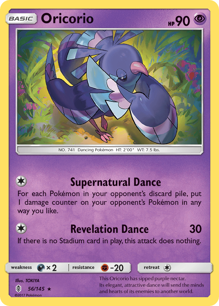 Oricorio 2017 Pokemon Guardians Rising Pokemon League