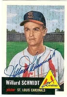 Willard Schmidt 1953 topps Topps