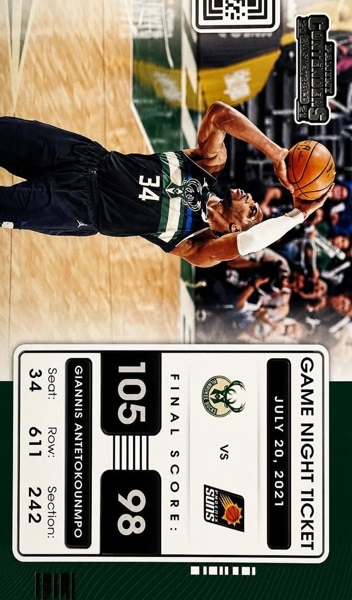 Giannis Antetokounmpo 2021 panini Panini Contenders