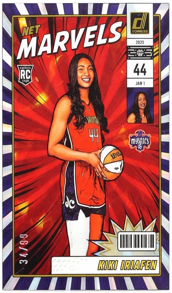 Kiki Iriafen 2025 Donruss WNBA rookie card