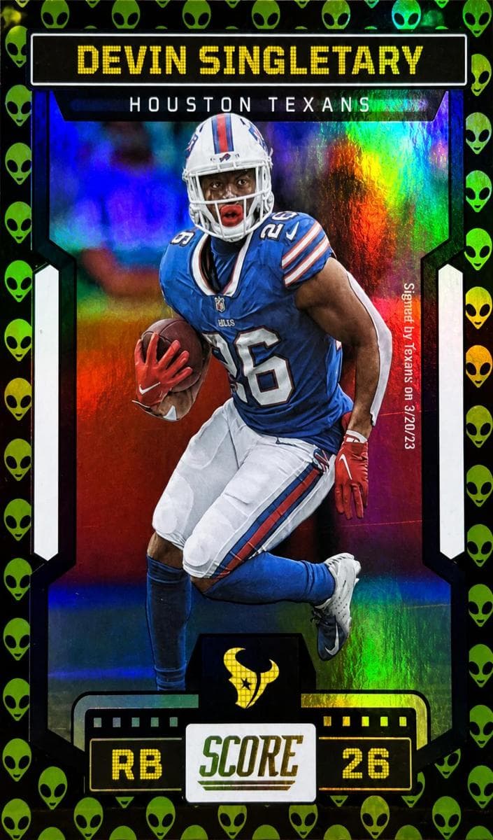 Devin Singletary 2023 panini