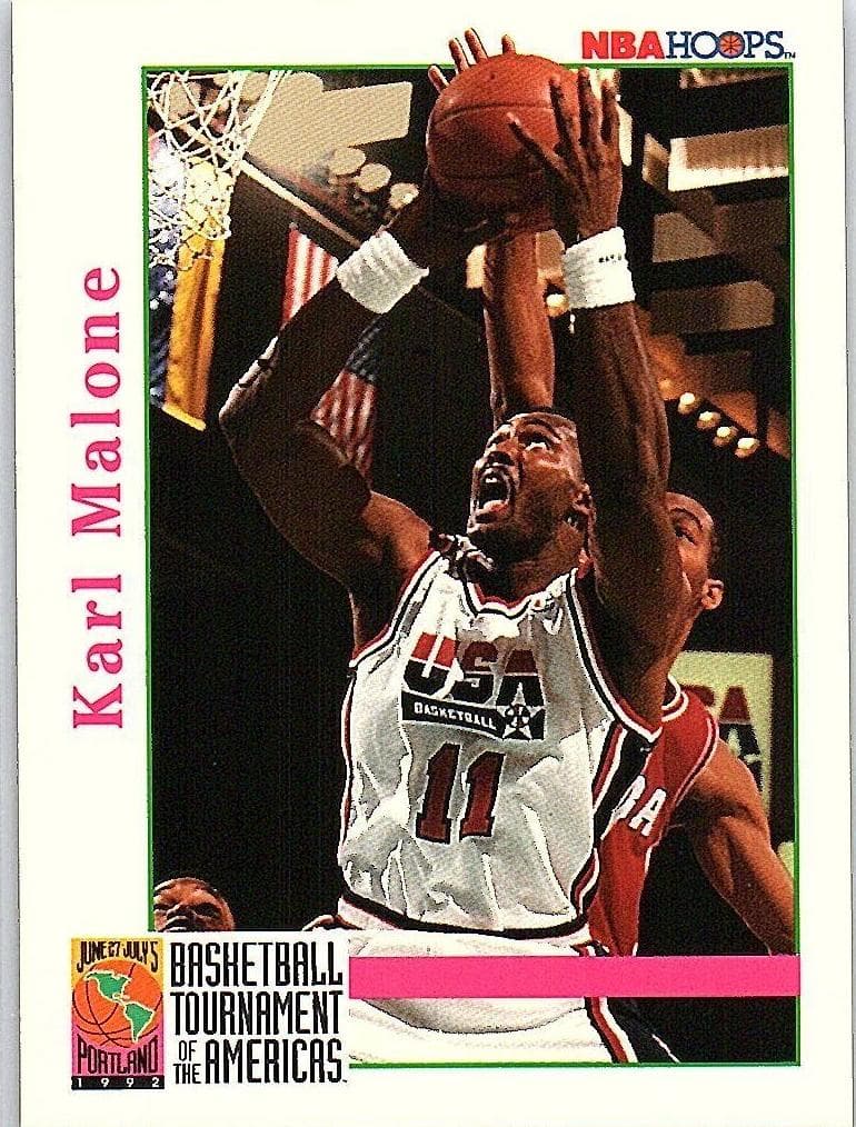 Karl Malone 1992 panini Hoops