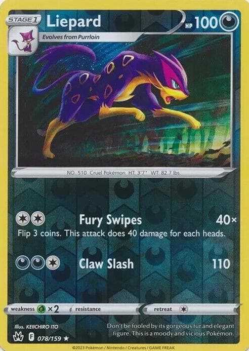 Liepard trading card