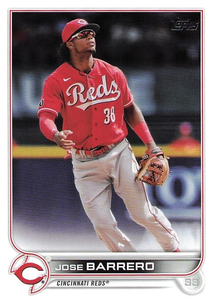 Jose Barrero trading card