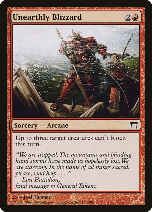 Unearthly Blizzard 2004 Magic: The Gathering Champions of Kamigawa