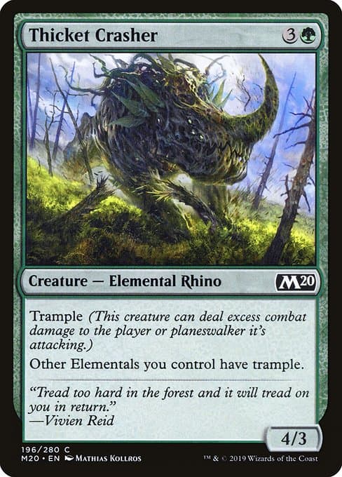 Thicket Crasher 2019 Magic: The Gathering Core Set 2020