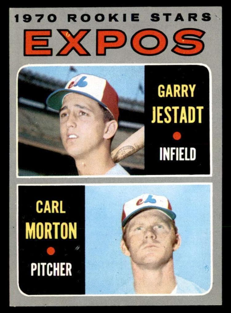 Expos 1970 Rookie Stars (Garry Jestadt / Carl Morton) 1970 topps Topps