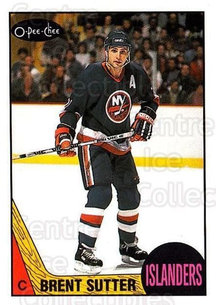 Brent Sutter 1987 topps O-Pee-Chee