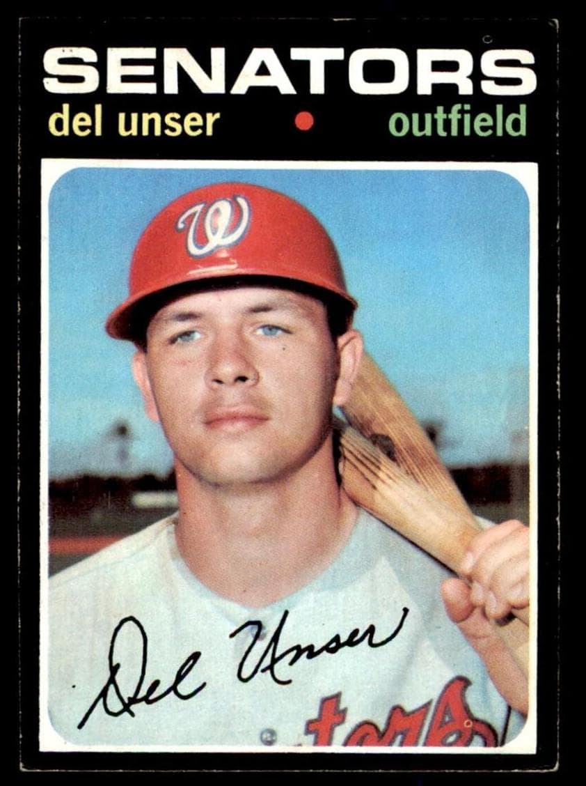 Del Unser 1971 topps Topps