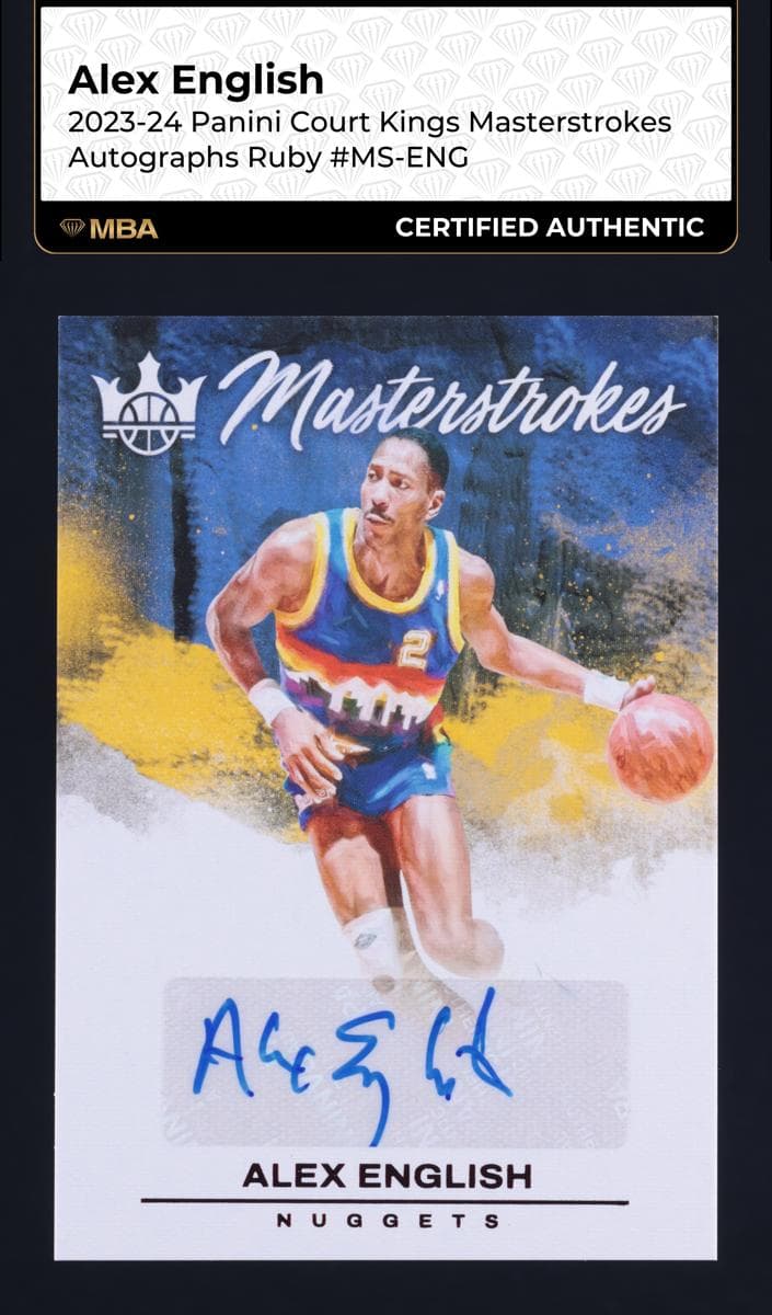 Alex English 2023 panini Panini Court Kings