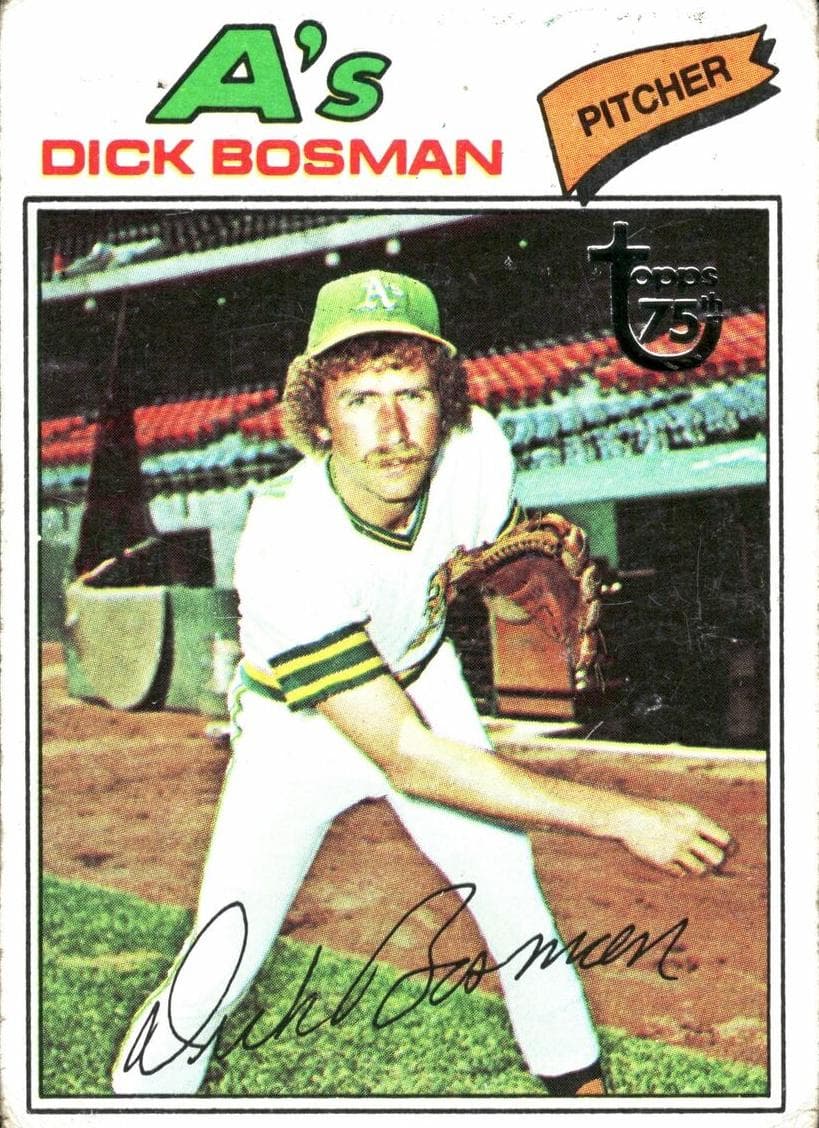 Dick Bosman 1977 topps Topps