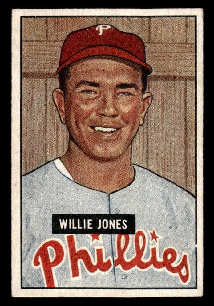 Willie Jones 1951 bowman Bowman
