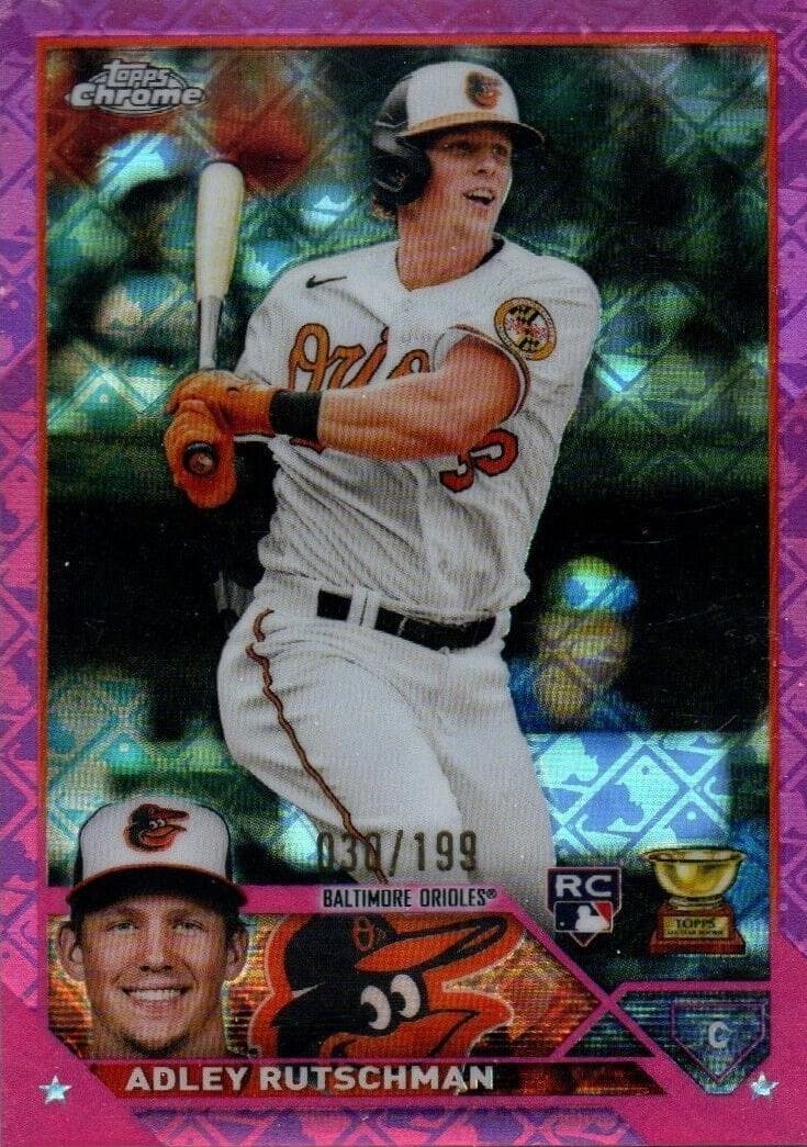 Adley Rutschman 2023 Topps Chrome Logofractor Edition rookie card