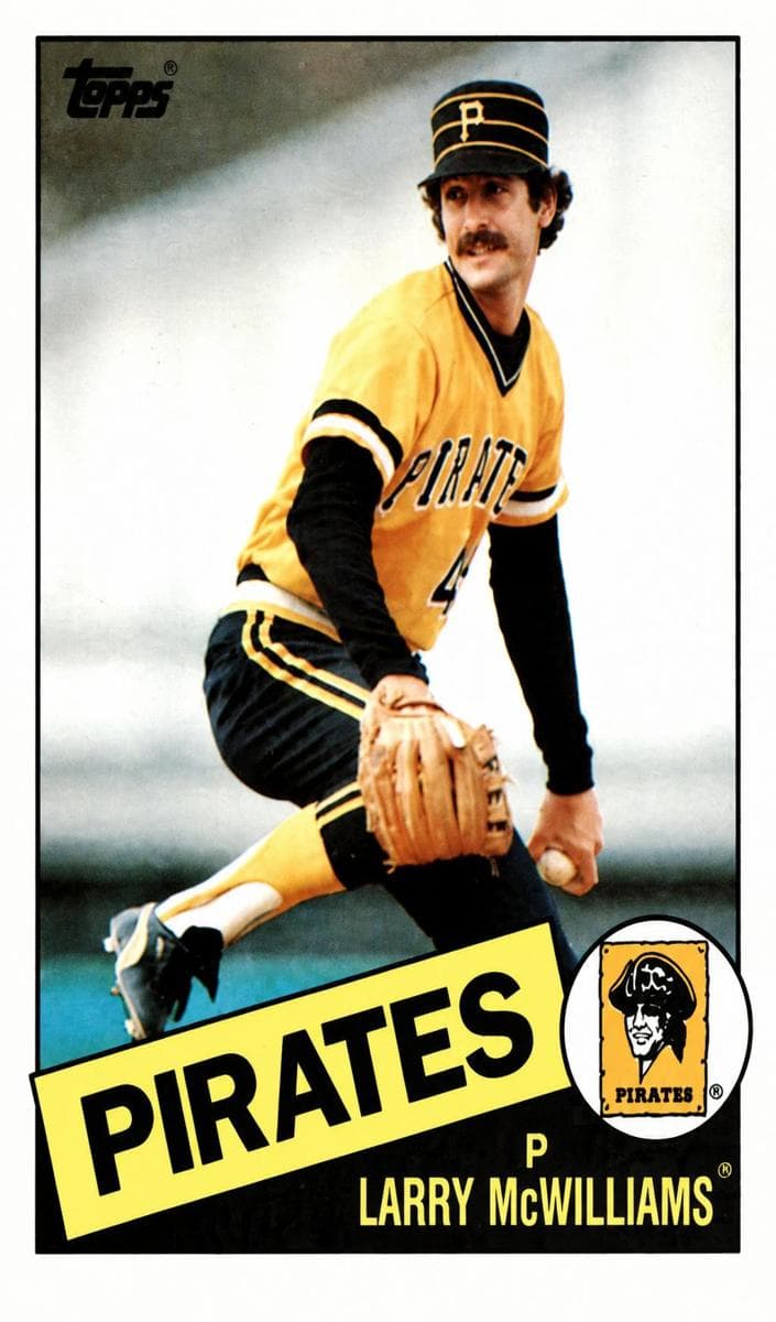 Larry McWilliams trading card