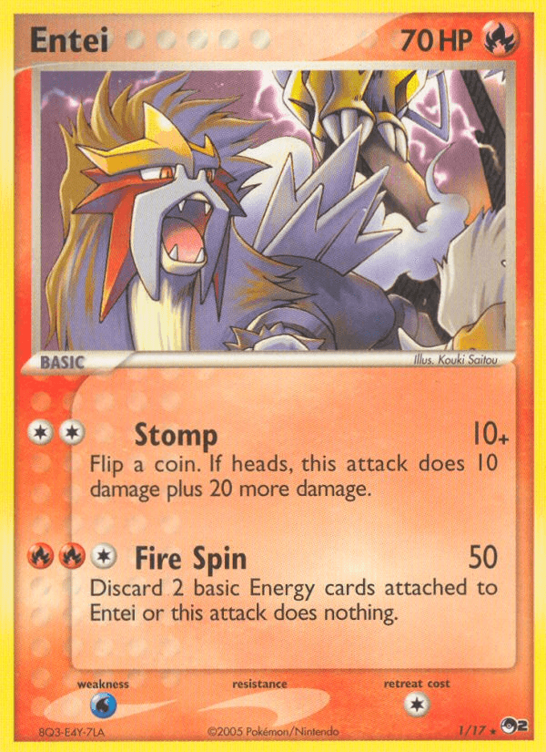 Entei 2005 Pokemon