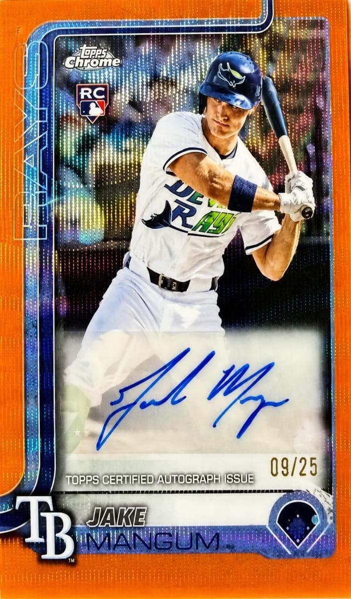 Jake Mangum trading card