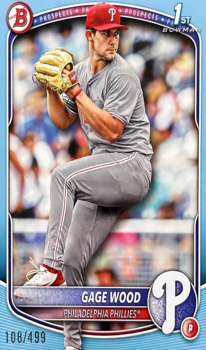 Gage Wood trading card