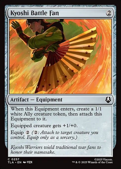 Kyoshi Battle Fan 2025 Magic: The Gathering Avatar: The Last Airbender