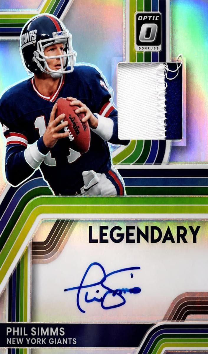 Phil Simms 2025 panini Donruss Optic