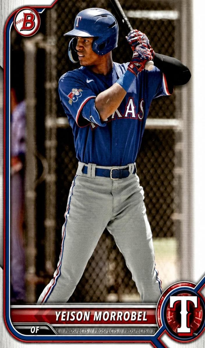 Yeison Morrobel 2022 bowman Bowman Draft
