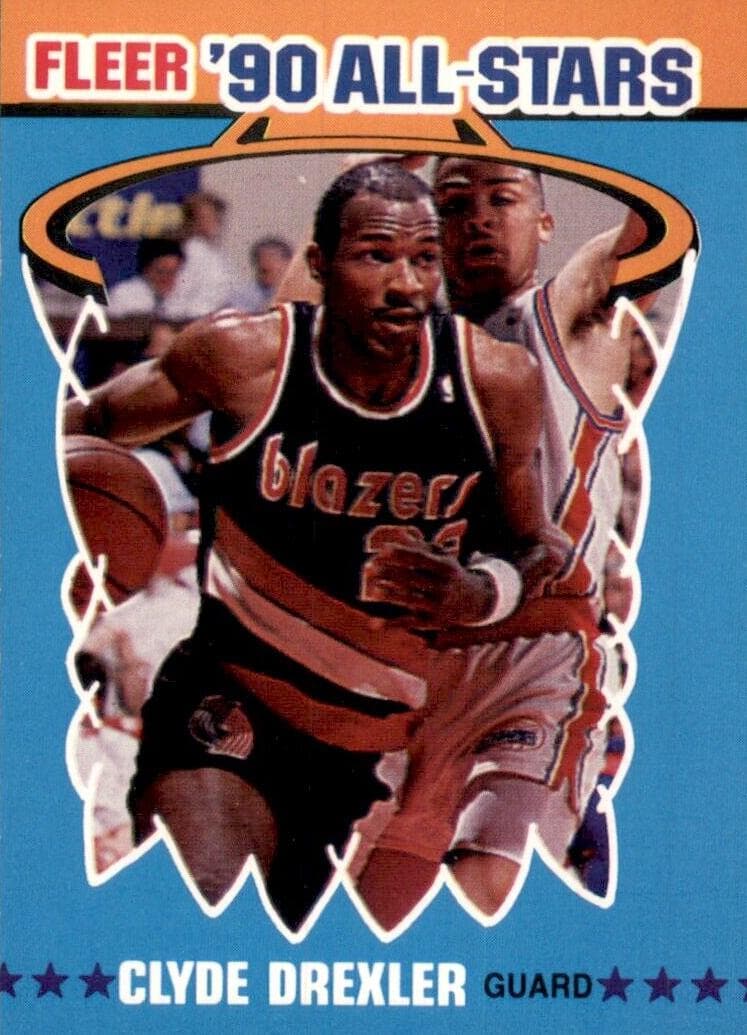 Clyde Drexler 1990 fleer Fleer