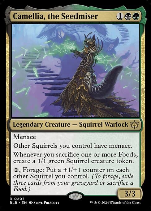 Camellia, the Seedmiser 2024 Magic: The Gathering Bloomburrow Art Series