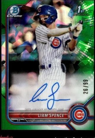 Liam Spence 2022 bowman Bowman Chrome