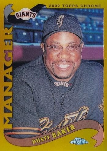 Dusty Baker 2002 topps Topps Chrome