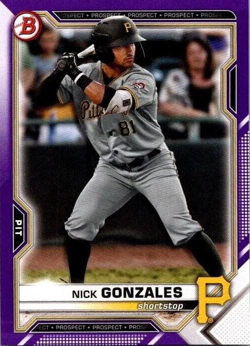 Nick Gonzales 2021 bowman Bowman Draft