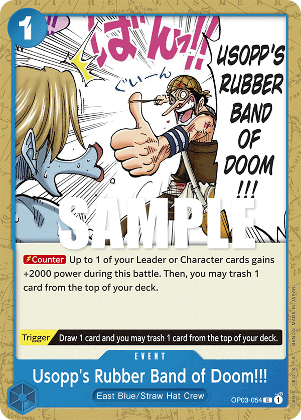 Usopp's Rubber Band of Doom!!! 2023 One Piece Japanese Pillars of Strength