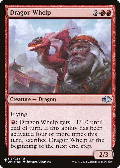 Dragon Whelp 1994 Magic: The Gathering Revised