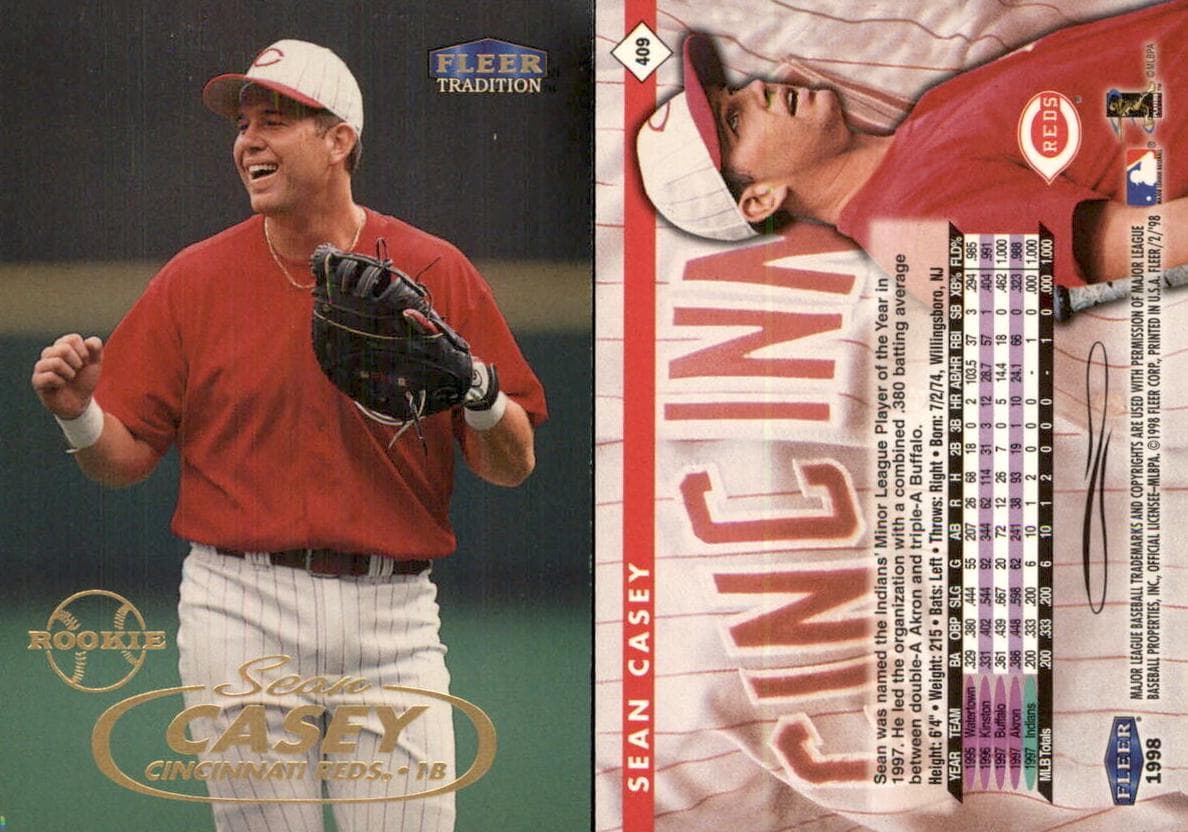 Sean Casey 1998 fleer Fleer Tradition