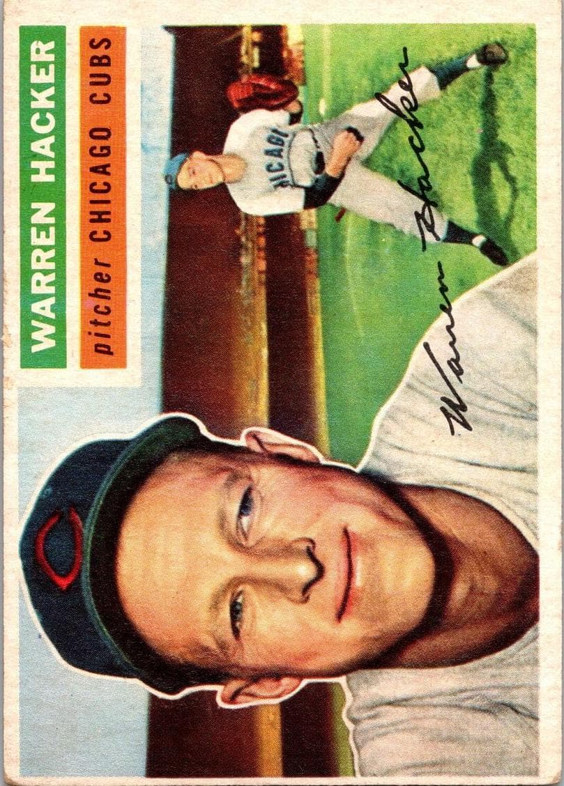 Warren Hacker 1956 topps Topps
