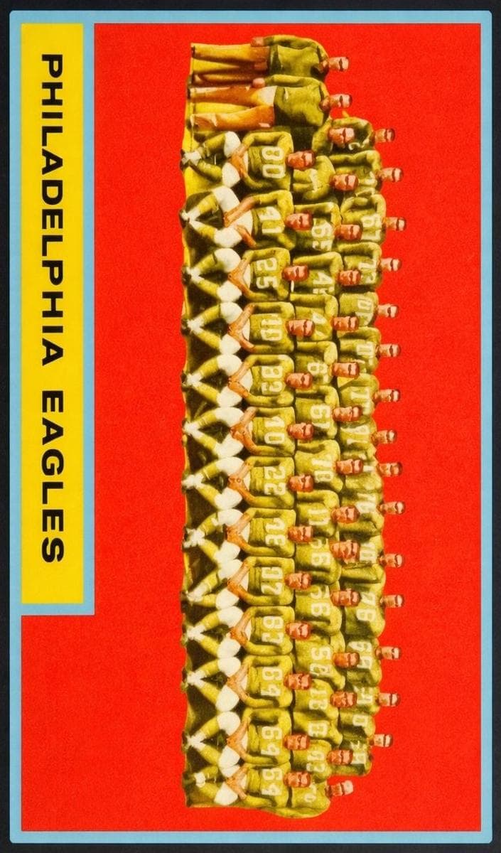 Philadelphia Eagles 1962 topps