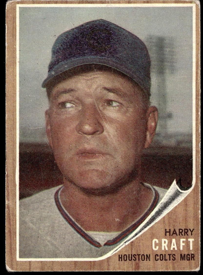Harry Craft 1962 topps Topps