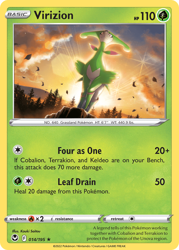 Virizion 2022 Pokemon