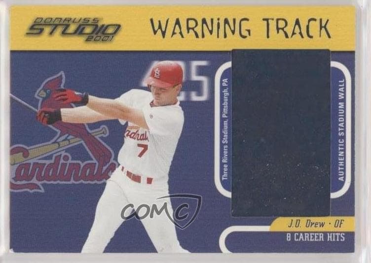 J.D. Drew 2001 panini Donruss Studio