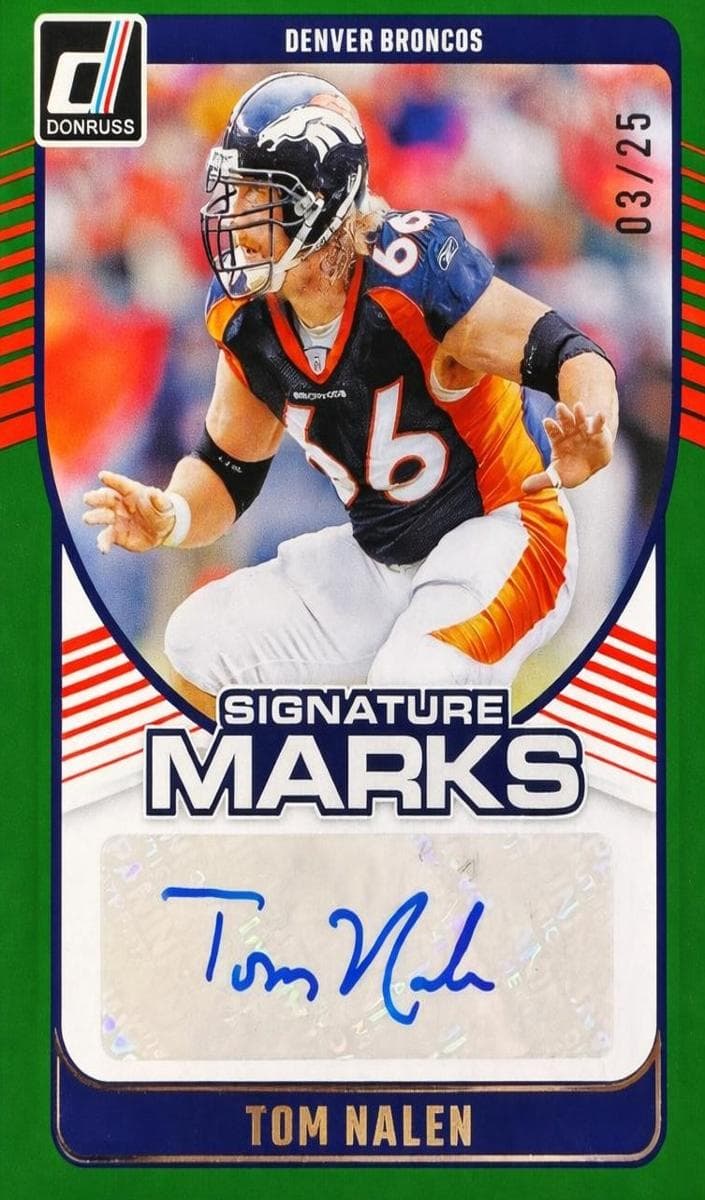 Tom Nalen trading card