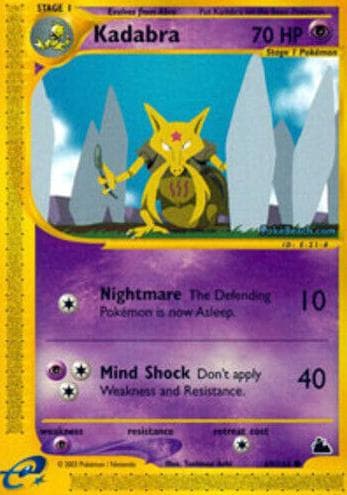 Kadabra trading card