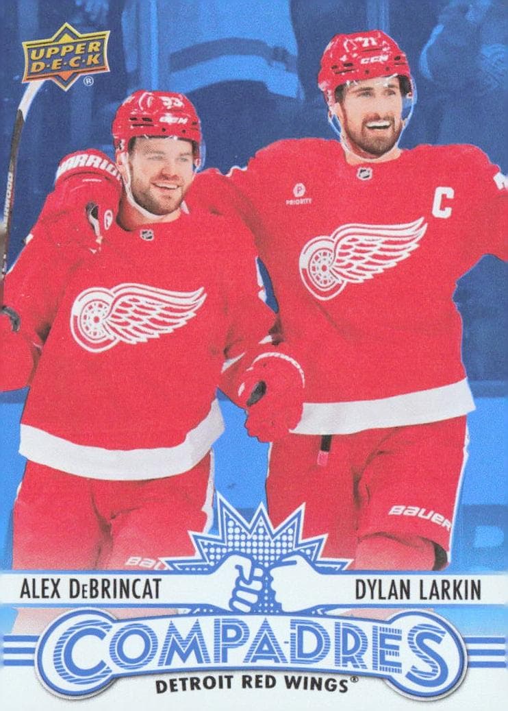 Alex DeBrincat / Dylan Larkin trading card