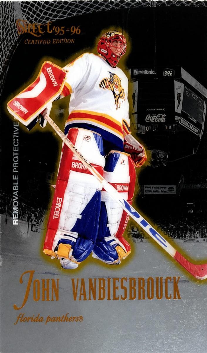 John Vanbiesbrouck 1995 panini Select Certified