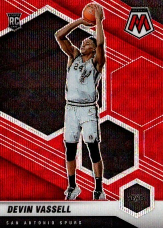 Devin Vassell 2020 panini Mosaic Choice Black & Gold
