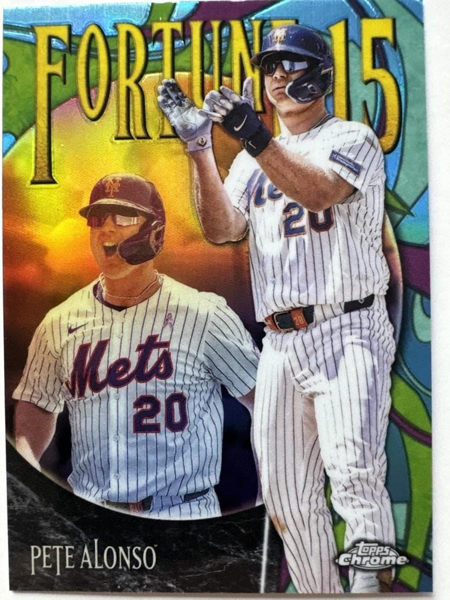 Pete Alonso trading card